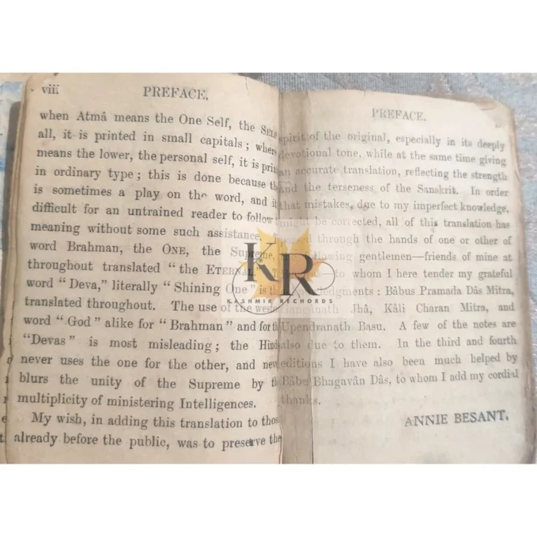 115 year old  Bhagavad Gita translation by Annie Besant