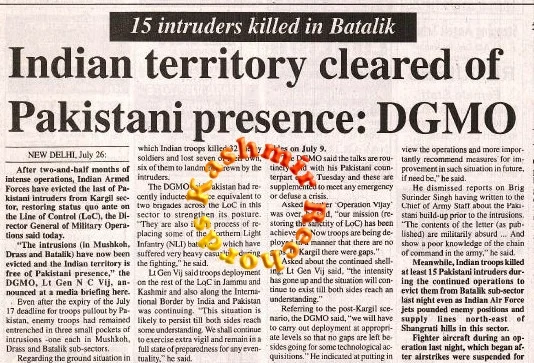 Kargil Conflict and the Birth of PDP !